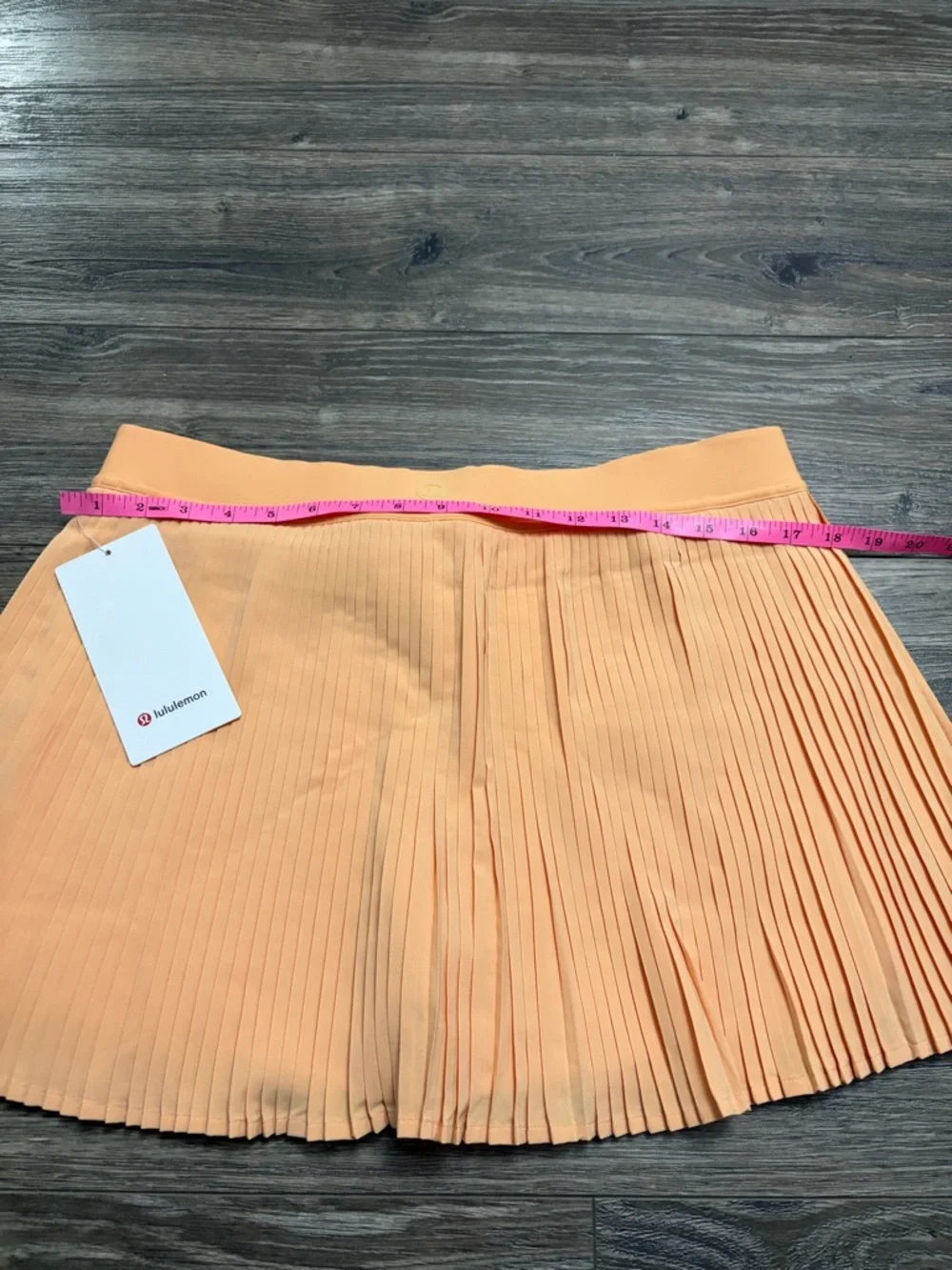 NWT Lululemon Varsity Pleated High-Rise Tennis Skirt 15” (Rock Melon) Size 12 - Picture 7 of 8